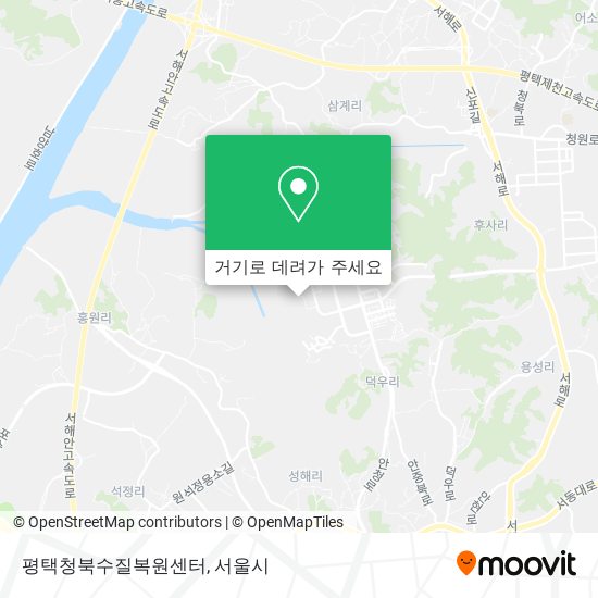 평택청북수질복원센터 지도