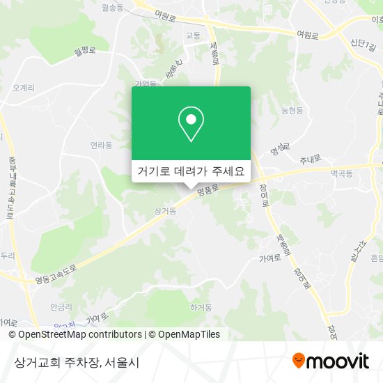 상거교회 주차장 지도