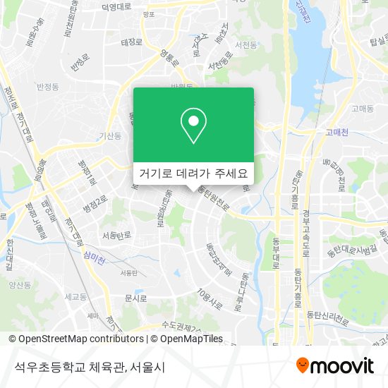 석우초등학교 체육관 지도