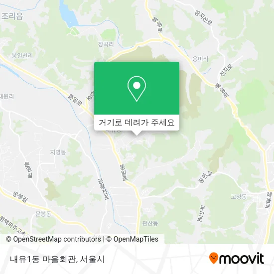 내유1동 마을회관 지도