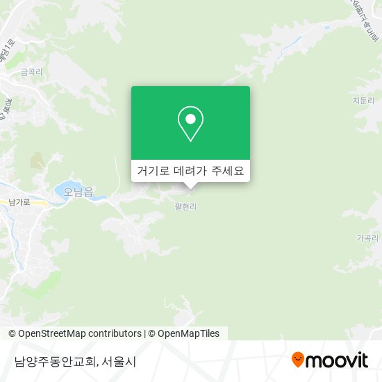 남양주동안교회 지도