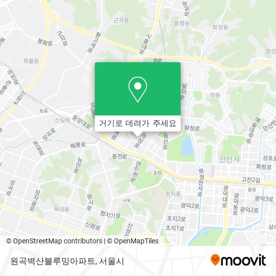 원곡벽산블루밍아파트 지도