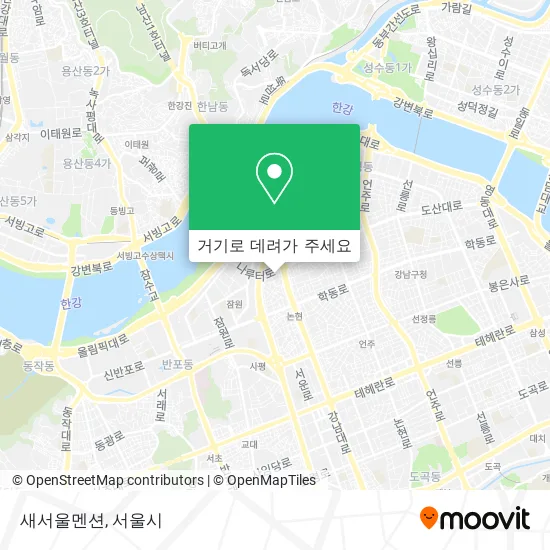 새서울멘션 지도
