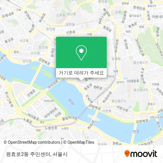 원효로2동 주민센터 지도