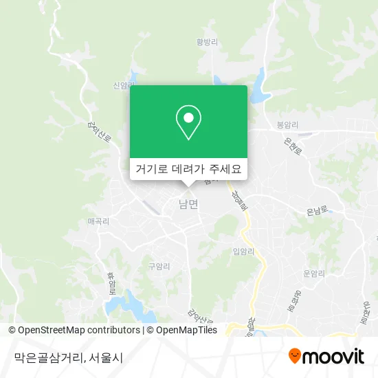 막은골삼거리 지도