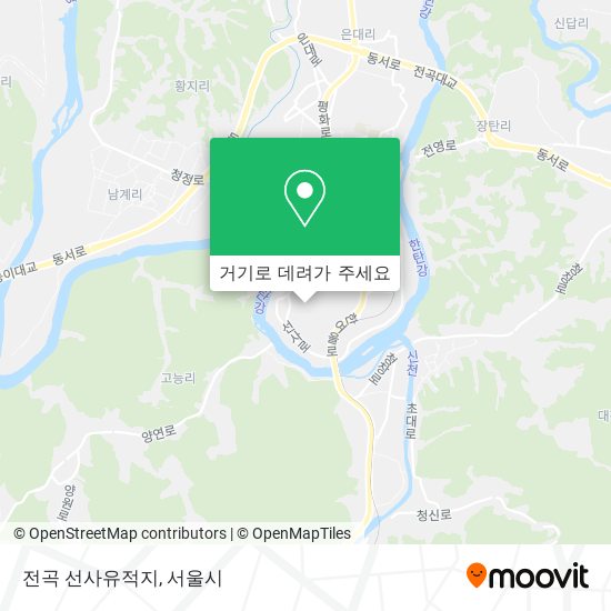 전곡 선사유적지 지도