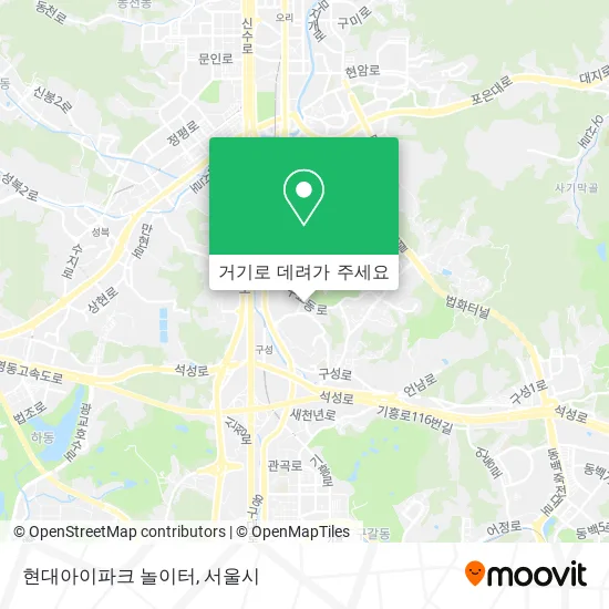 현대아이파크 놀이터 지도