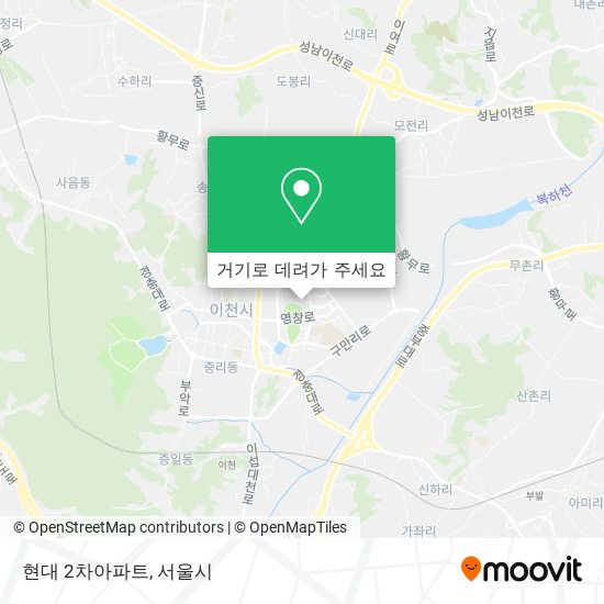 현대 2차아파트 지도