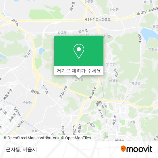 군자동 지도