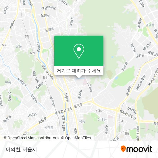 어의천 지도