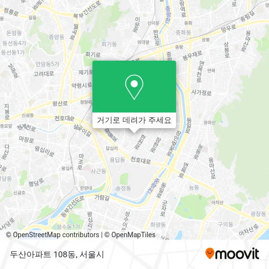 두산아파트 108동 지도