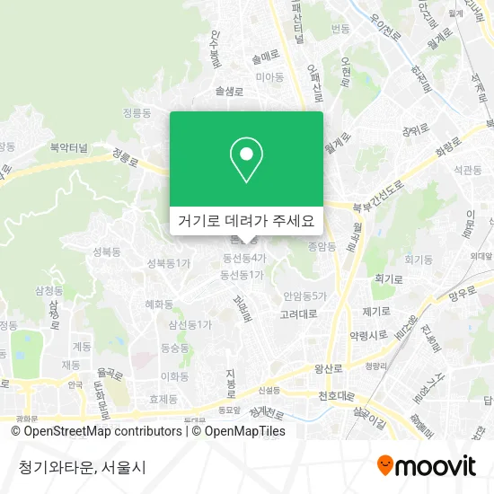청기와타운 지도