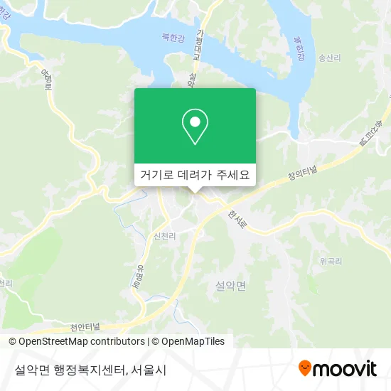 설악면 행정복지센터 지도