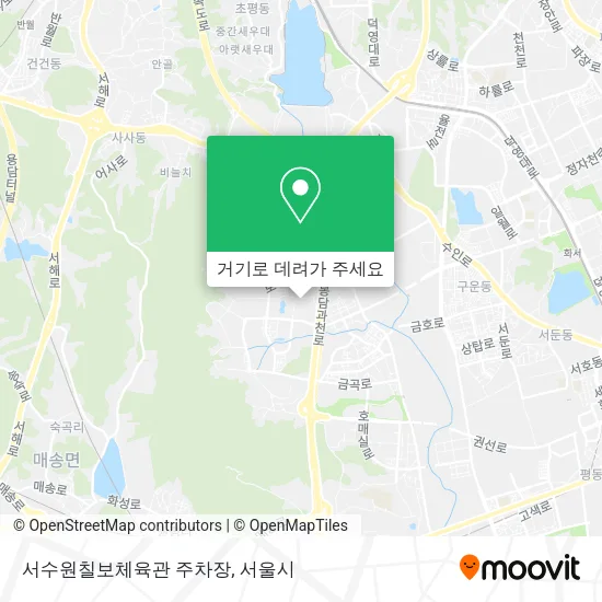 서수원칠보체육관 주차장 지도