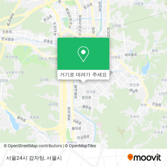 서울24시 감자탕 지도