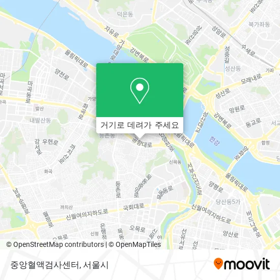 중앙혈액검사센터 지도