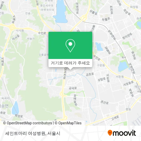 세인트마리 여성병원 지도