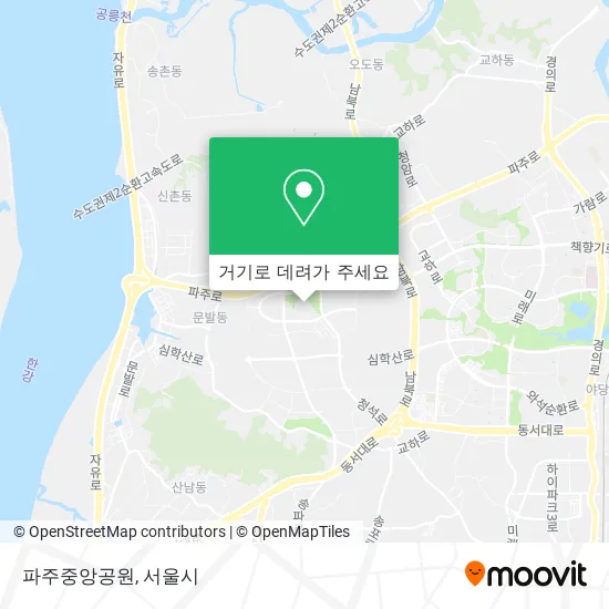 파주중앙공원 지도