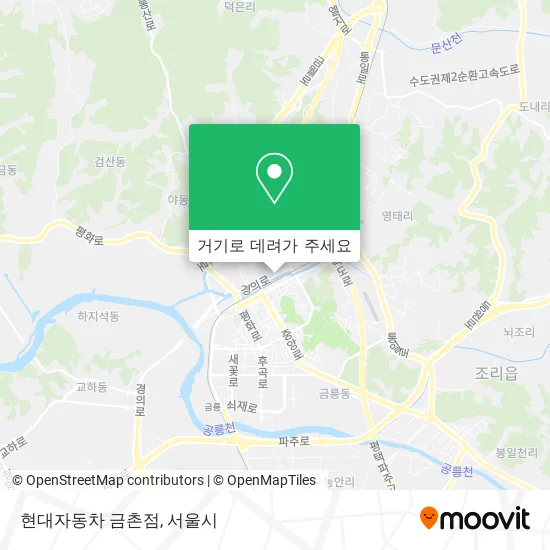 현대자동차 금촌점 지도