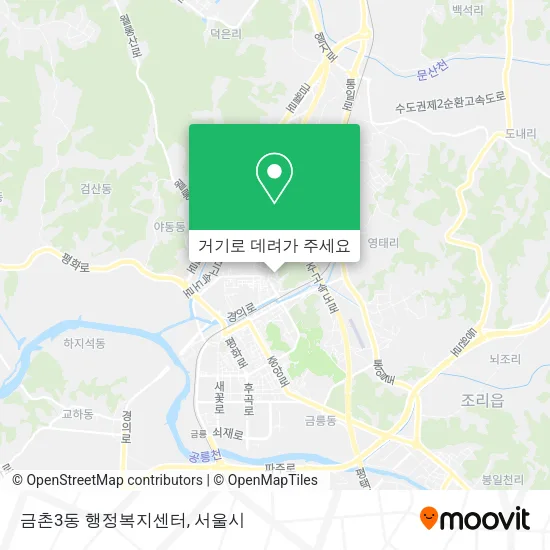 금촌3동 행정복지센터 지도