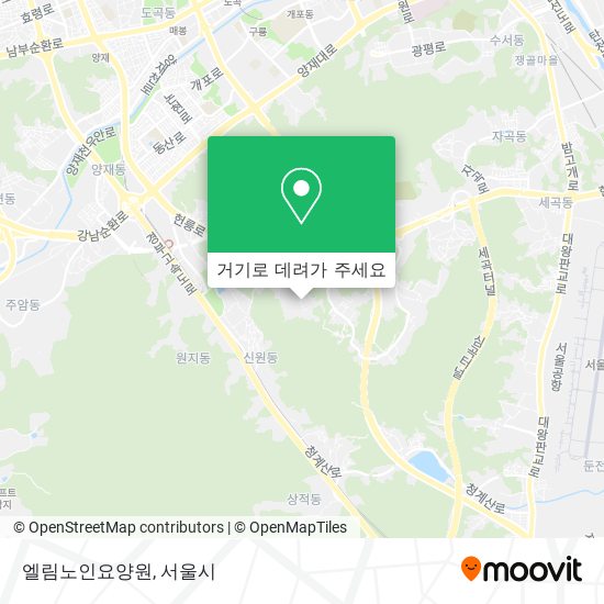 엘림노인요양원 지도