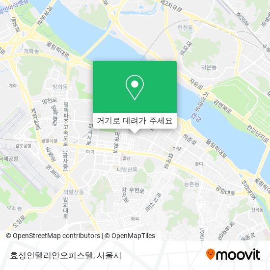 효성인텔리안오피스텔 지도