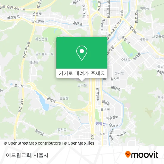 예드림교회 지도