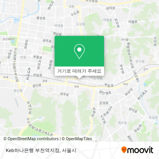 Keb하나은행 부천역지점 지도