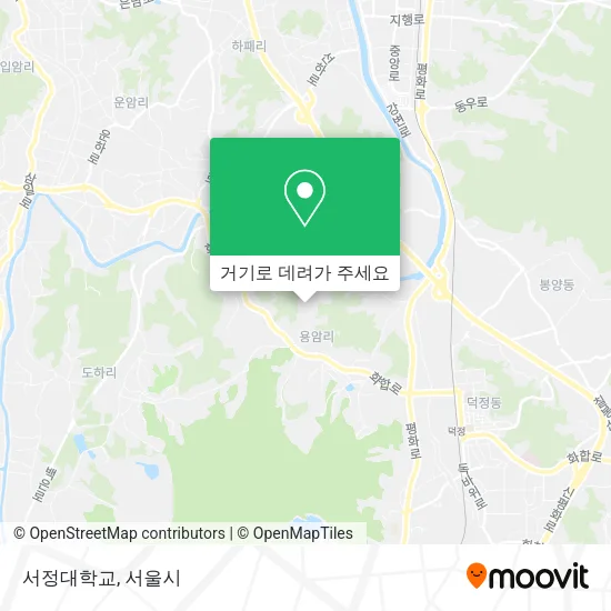 서정대학교 지도