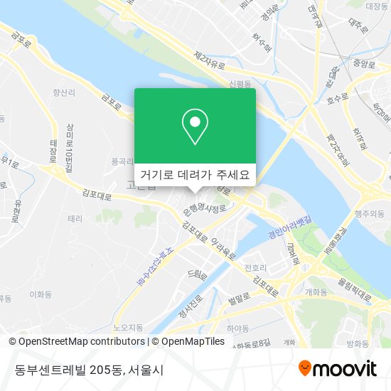 동부센트레빌 205동 지도