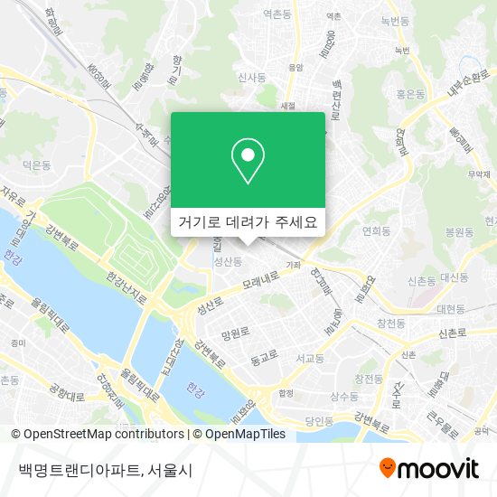 백명트랜디아파트 지도