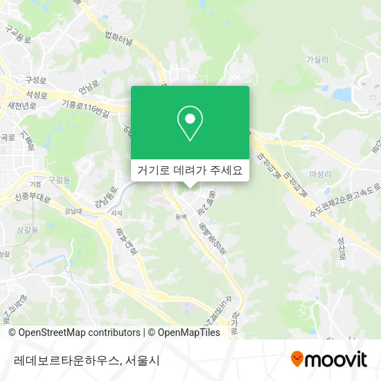 레데보르타운하우스 지도