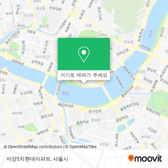 자양5차현대아파트 지도
