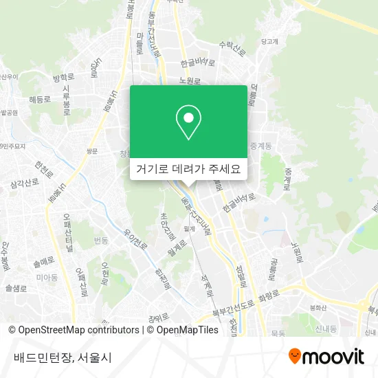 배드민턴장 지도