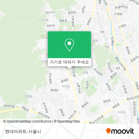 현대아파트 지도