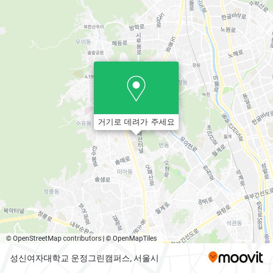 성신여자대학교 운정그린캠퍼스 지도