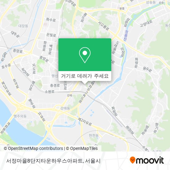서정마을8단지타운하우스아파트 지도