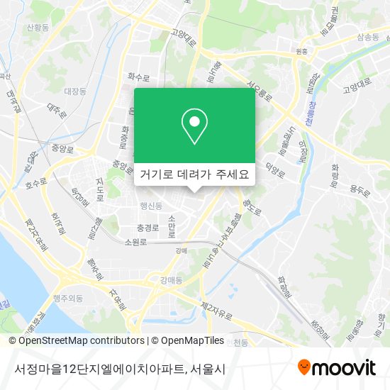 서정마을12단지엘에이치아파트 지도