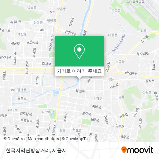 한국지역난방삼거리 지도