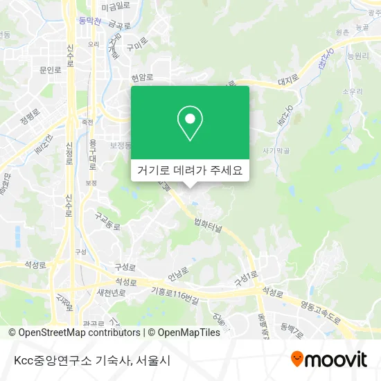 Kcc중앙연구소 기숙사 지도
