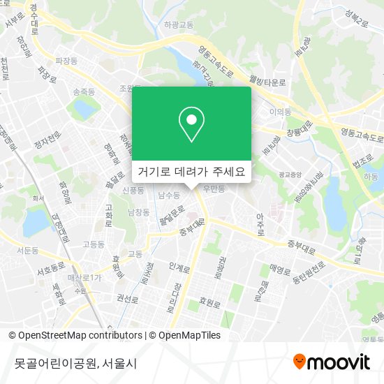 못골어린이공원 지도