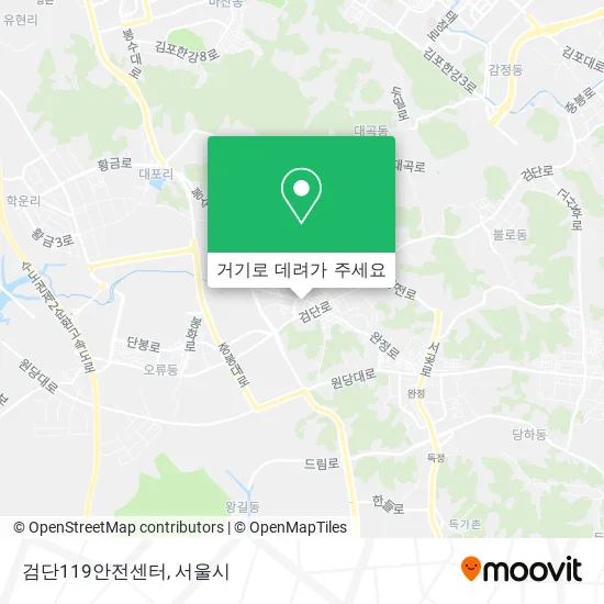 검단119안전센터 지도
