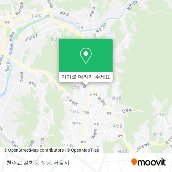 천주교 갈현동 성당 지도