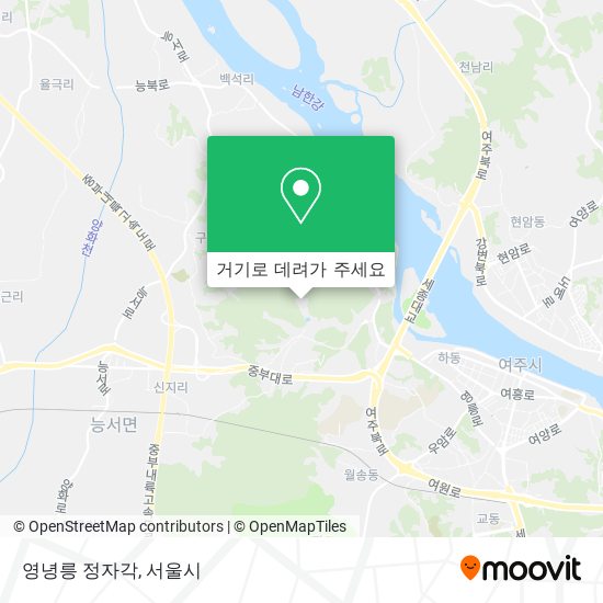 영녕릉 정자각 지도