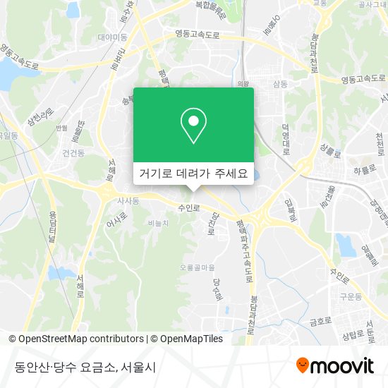 동안산·당수 요금소 지도