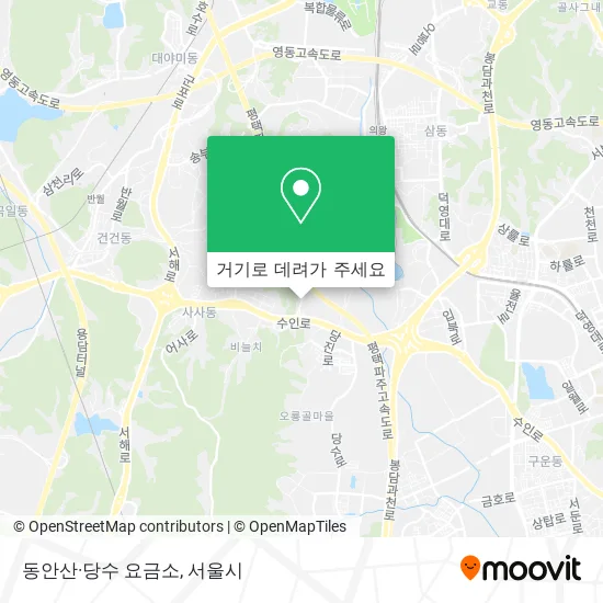 동안산·당수 요금소 지도