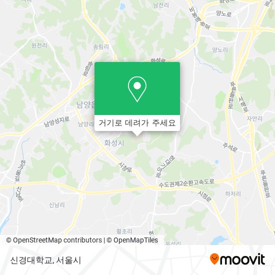 신경대학교 지도