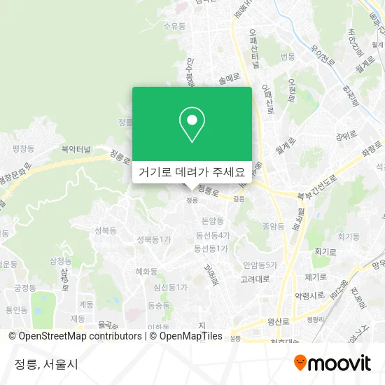 정릉 지도