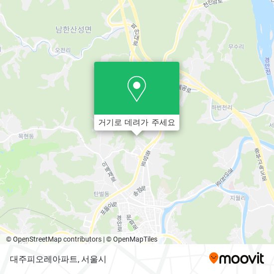 대주피오레아파트 지도