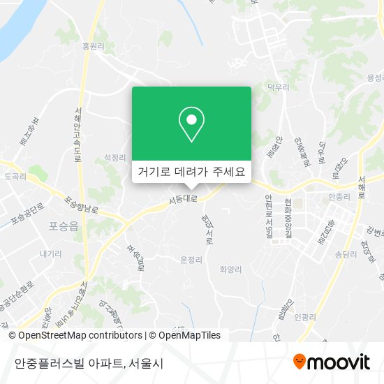 안중플러스빌 아파트 지도